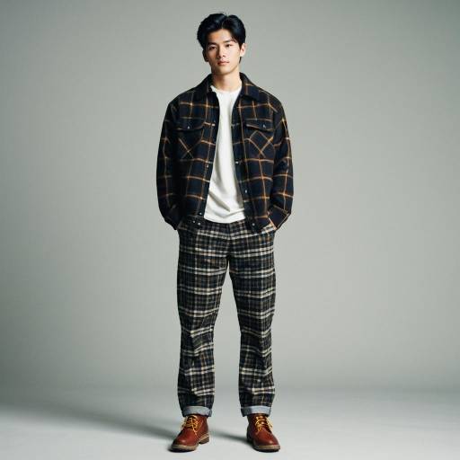 Stylish Male in Plaid Pants Outfit