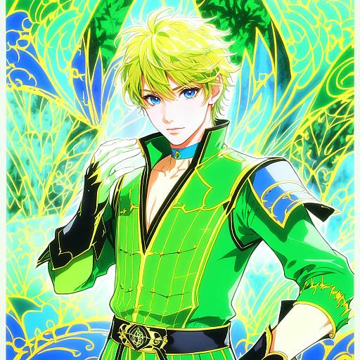 Illustration of Guy cecil, tales of (series) in the style of Nishieda