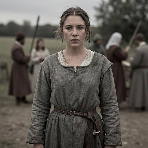 Medieval Peasant Woman Portrait