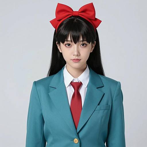 Confident Misato Katsuragi Cosplay Portrait