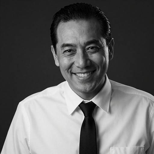 High-Contrast Portrait of a Confident Man