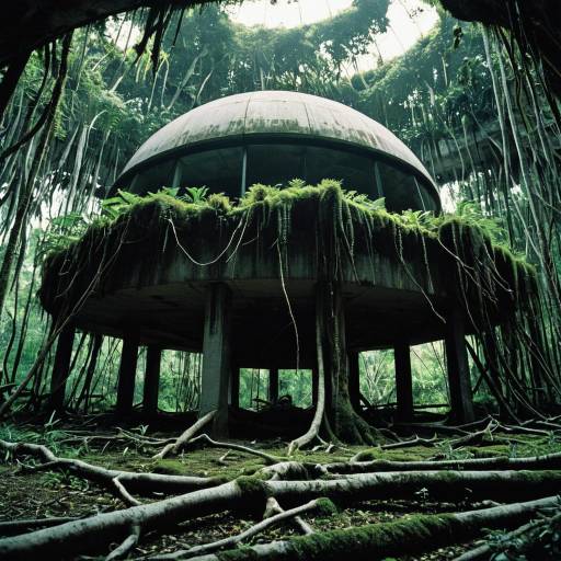 Brutalist Dome in Mangrove Swamp