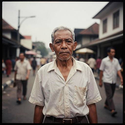 Vintage Analog Photo of Old Batavia