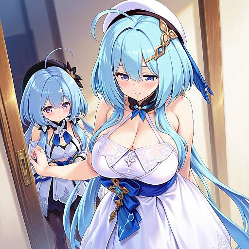 Illustration of Griseo, honkai (series) in the style of Kiyama satoshi