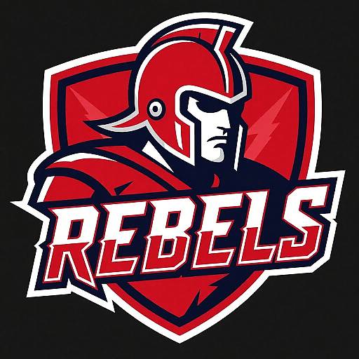 Vintage Rebels Football Logo Design