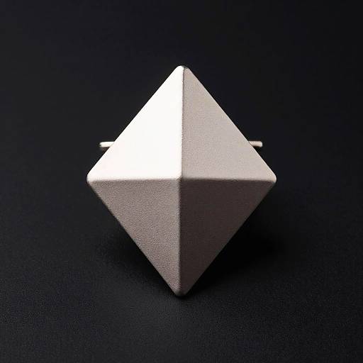 Minimalist Geometric Silver Brooch