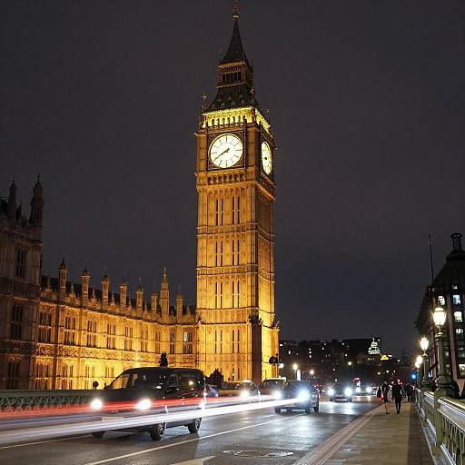 Vibrant Nighttime View of Big Ben