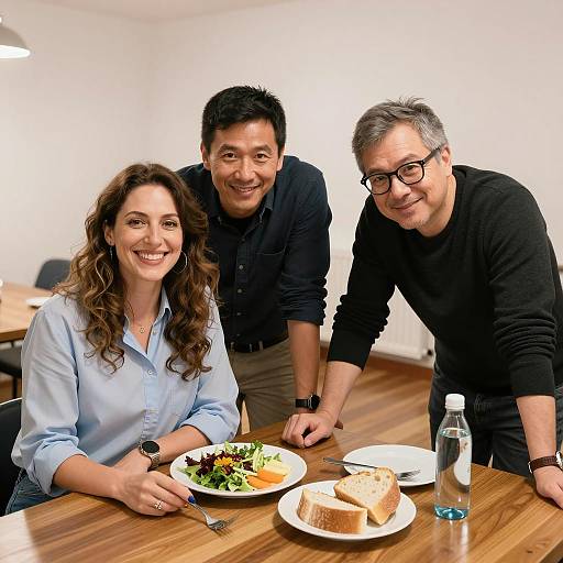 Happy Gathering in a Cozy Room