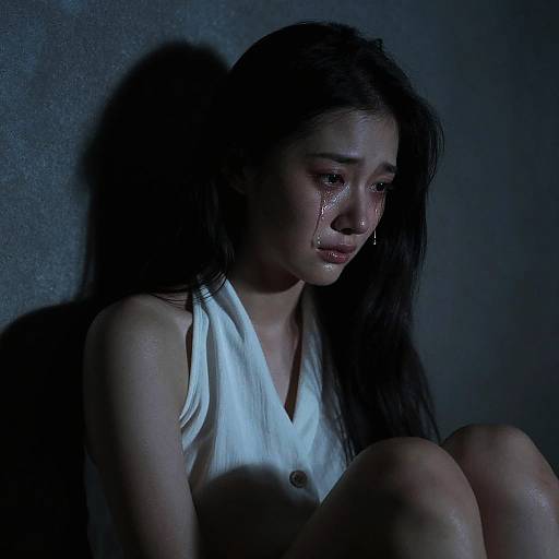 Photorealistic Sad Woman Character Portrait