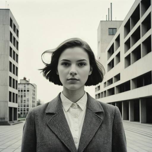 Bauhaus Inspired Portrait of Female Architect