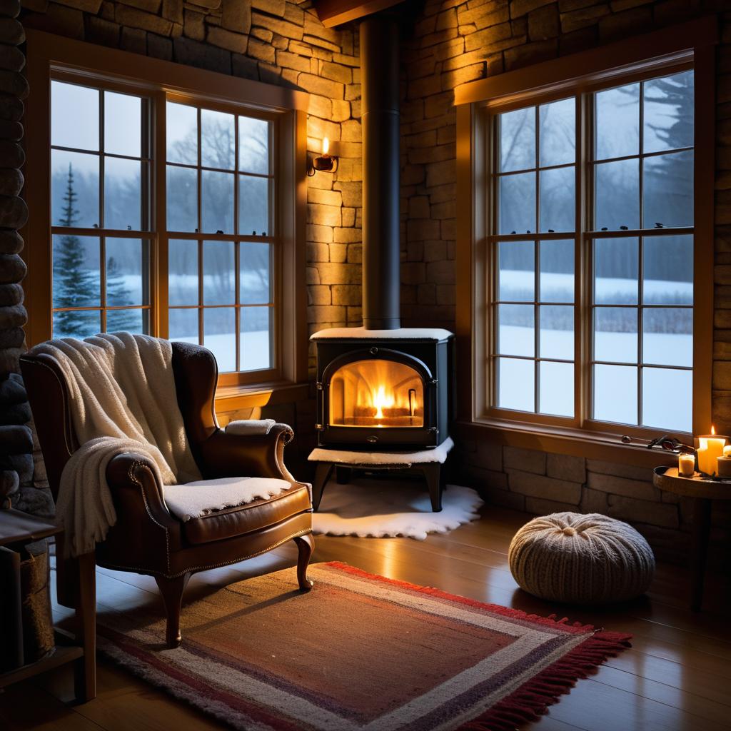 Cozy Winter Retreat with Fireplace Warmth