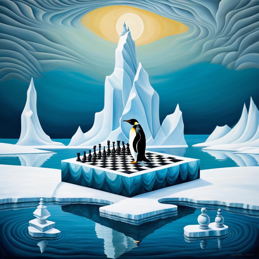 Surreal Penguin Chess on an Iceberg