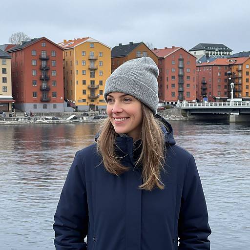 Smiling Woman by Oslo River