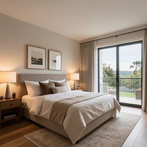 Spacious Neutral Master Bedroom Design