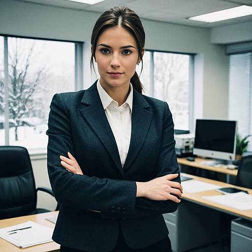 Winter Office Wear Woman in Suit