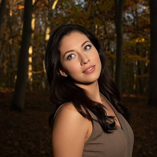 Ethereal Autumn Portrait in Forest