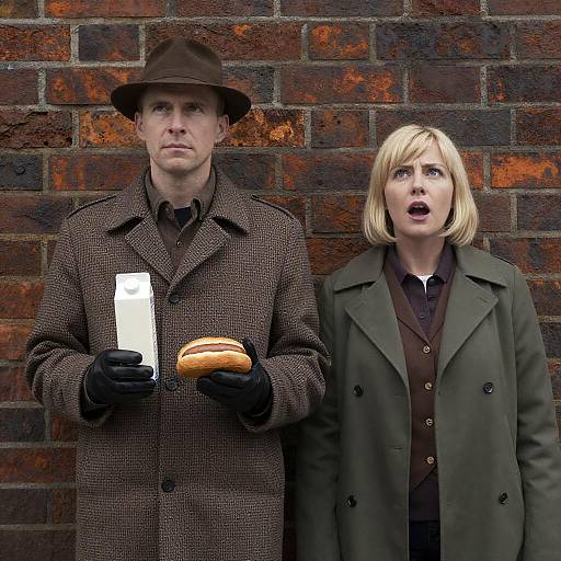 Urban Portrait of Two Friends Outdoors