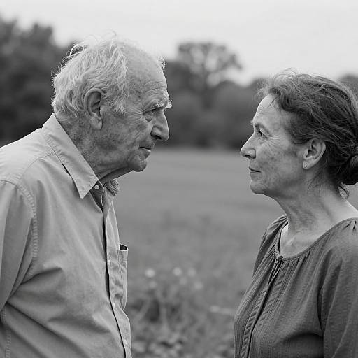 Intimate Black and White Portrait of Elders