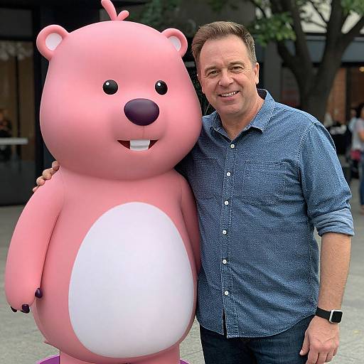 Pink Bear Meets George Yaneff