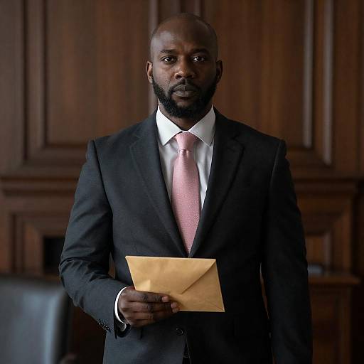 Serious Portrait of a Distinguished Man