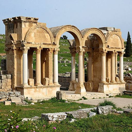 Ancient Roman Ruins in Timgad