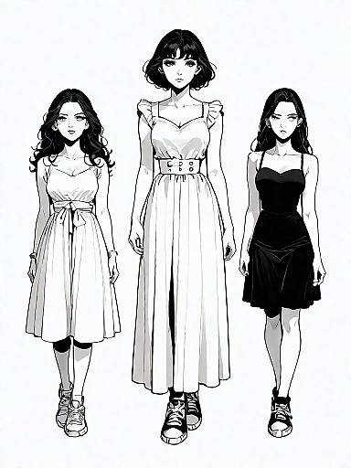 Stylish Young Woman in Casual Attire