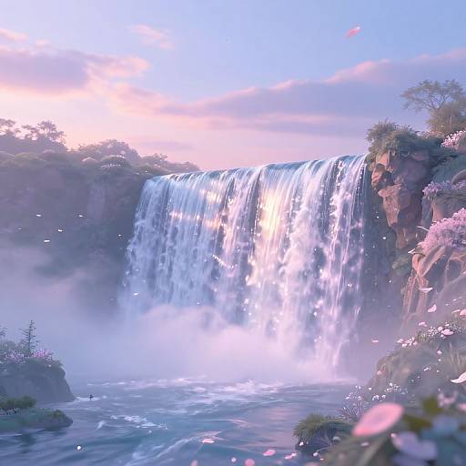 Surreal Dreamscape with Soft Pastels