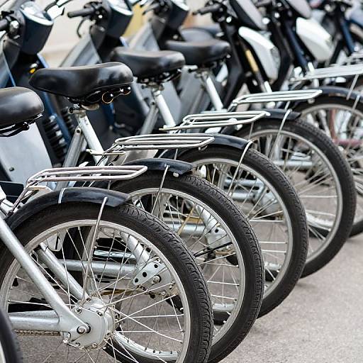 Rent-a-Bike Stock Photo with Motorbikes