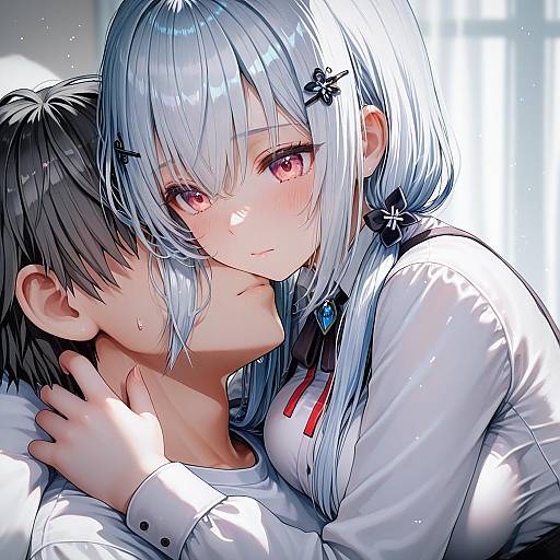 Illustration of Hakase fuyuki, nijisanji in the style of Hanato (seonoaiko)