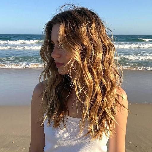 Beachy Waves with Sun-Kissed Glow