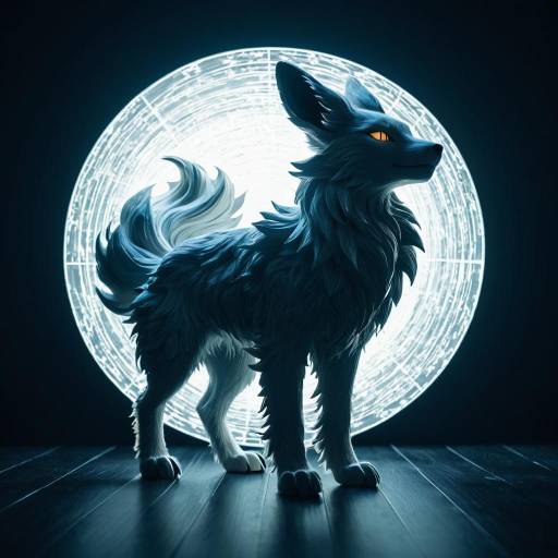 Mystical Ninetales Against Glowing Moon