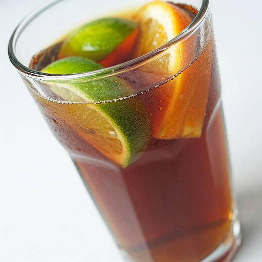 Close-Up Glass of Iced Tea