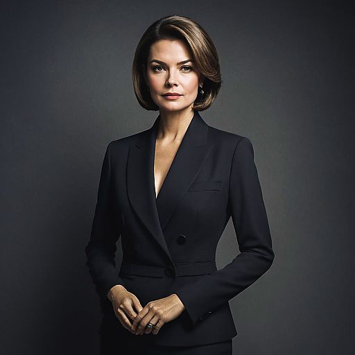 Glamorous Businesswoman in Studio Portrait Glamorous Businesswoman in Studio Portrait