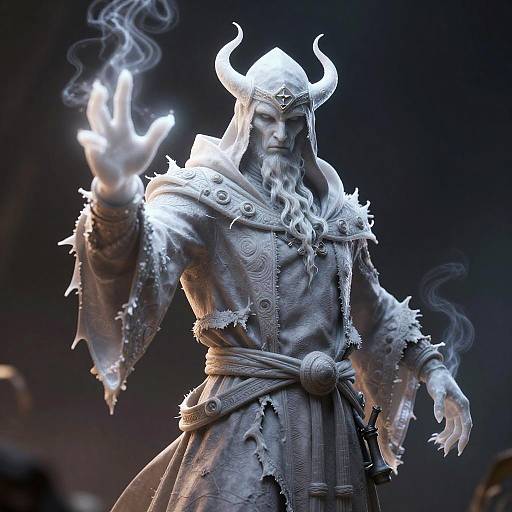 Ethereal Necromancer with Ghostly Auras