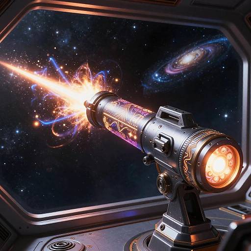 Astral Blaster Firing in Space