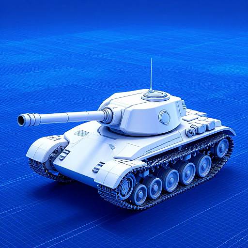 Synthwave Tron-Inspired Light Tank