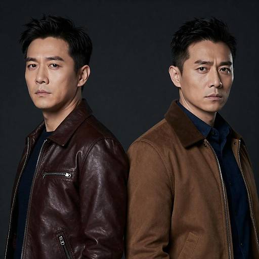 Intensity in Contrast: Two Men's Portrait