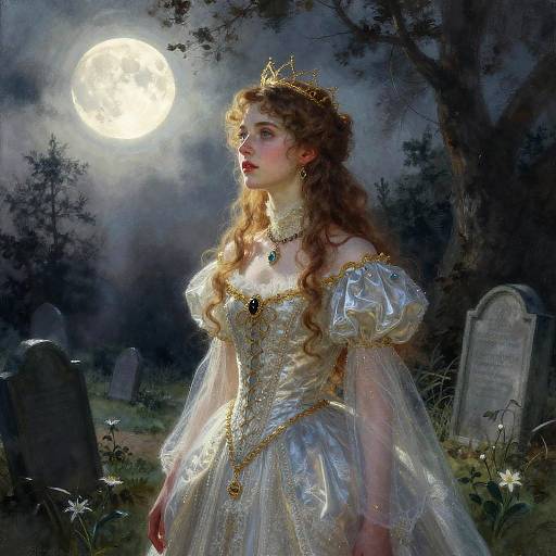 Ethereal Gothic Princess Portrait