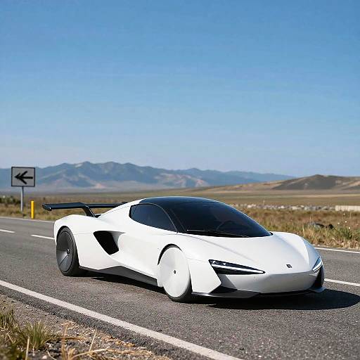 Futuristic Single-Seat Flying Car