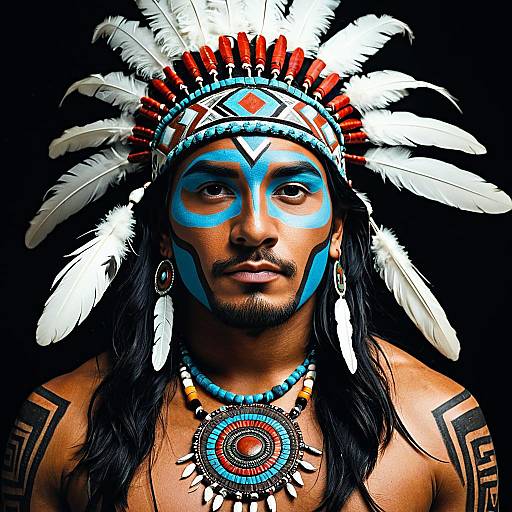 Aztec God Costume Male Portrait