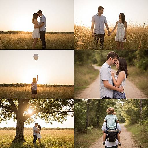 Warm Nostalgic Nature Family Moments