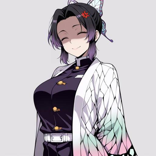 Angry Butterfly Beauty in Japanese Attire