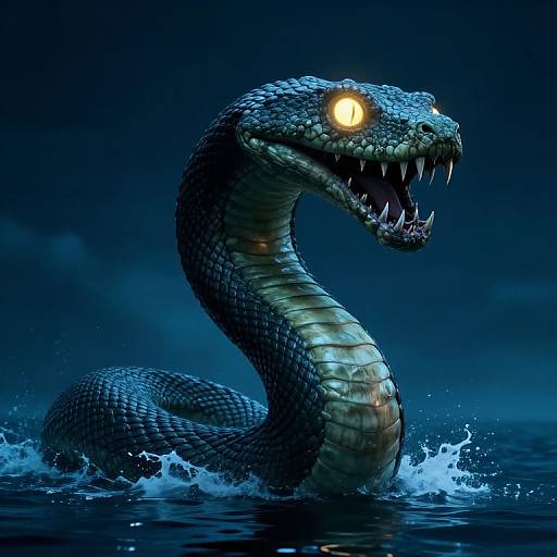 Gargantuan Serpentine Monster Rising