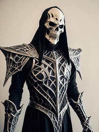 Man in Nekron Cosplay Costume