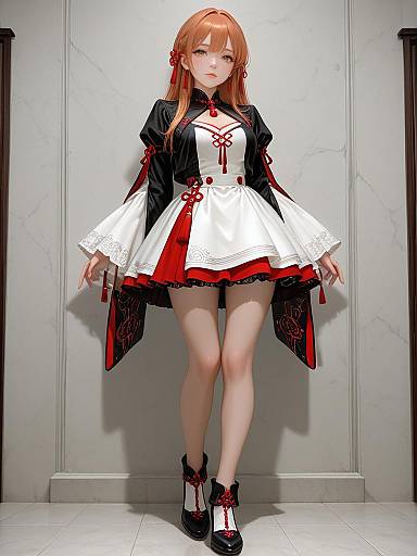 Woman in Lace Mini Dress with Black Clutch