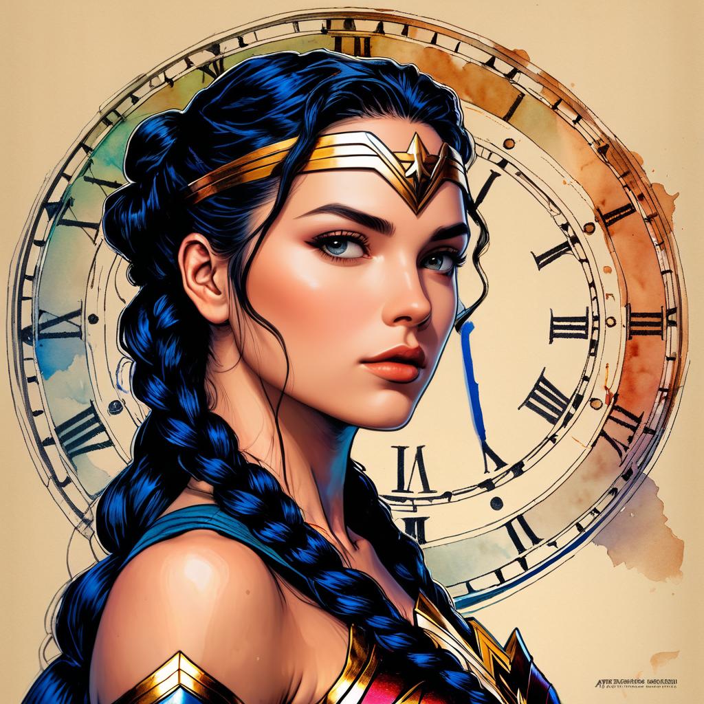 Wonder Woman's Intriguing Portrait in Twilight