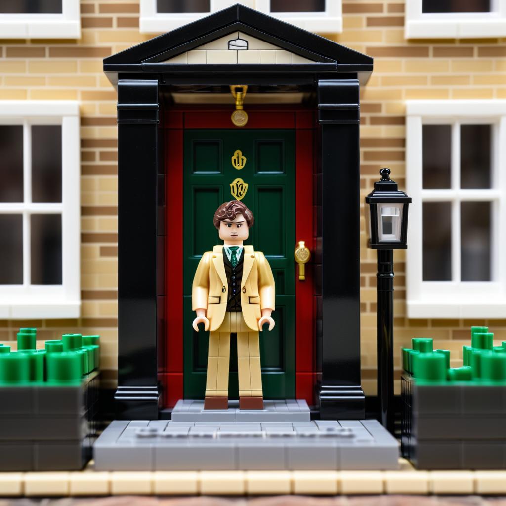 Whimsical LEGO Sherlock Holmes in Underwear