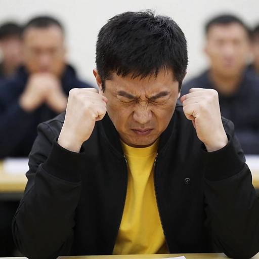 Intense Portrait of a Middle-Aged Man