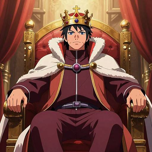Naruto Uzumaki Royal Throne Art
