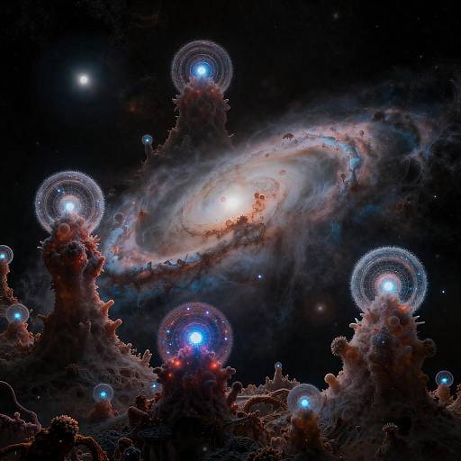 Bioluminescent Reef Fluffarians of Zephyra